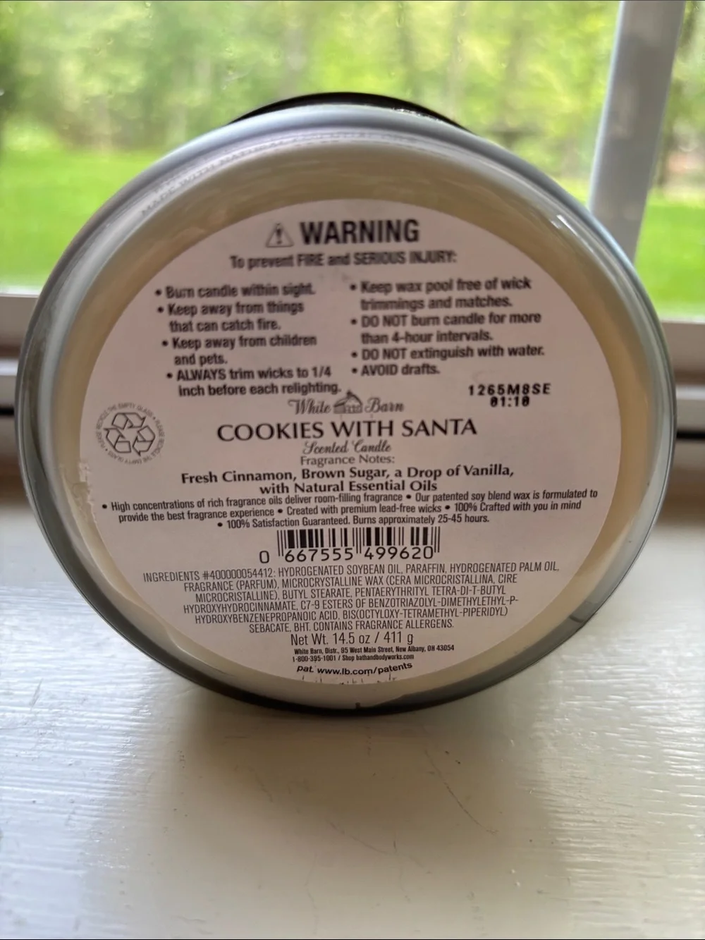 Bath & Body Works White Barn 3 Wick Scented Candle 
